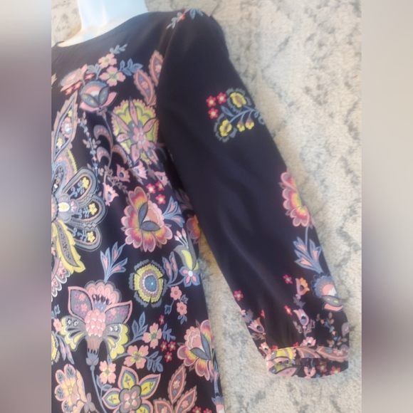 LOFT Medallion Print Shift Dress M Petite PM - Picture 4 of 7